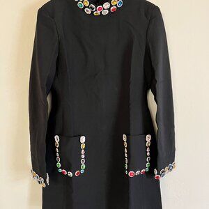 NWT CATCHALL KARINA BLACK DIAMOND EMBELLISHMENT MINI DRESS